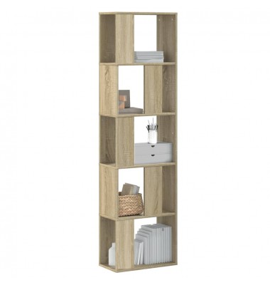  Knygų spinta, 5 aukštų, ąžuolo, 45x23,5x162,5cm, mediena - Pastatomos lentynos, spintelės - 1