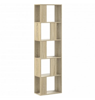  Knygų spinta, 5 aukštų, ąžuolo, 45x23,5x162,5cm, mediena - Pastatomos lentynos, spintelės - 2