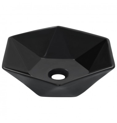  Praustuvas, juodos sp., 41x36,5x12cm, keramika - Vonios praustuvai - 1