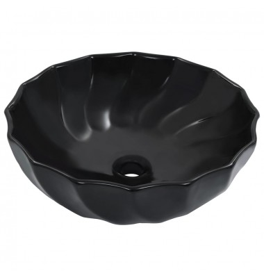 Praustuvas, juodos spalvos, 46x17cm, keramika - Vonios praustuvai - 1