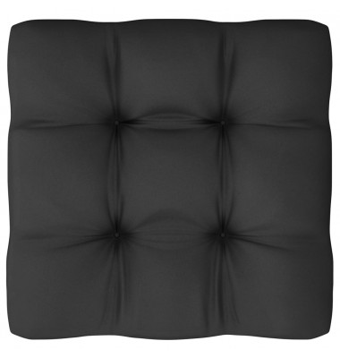 Sodo komplektas su pagalvėmis, 8 dalių, juodas, pušies masyvas - Lauko baldų komplektai - 6