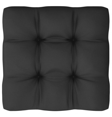  Sodo komplektas su pagalvėmis, 10 dalių, juodas, pušies masyvas - Lauko baldų komplektai - 6
