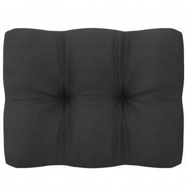  Sodo komplektas su pagalvėmis, 10 dalių, juodas, pušies masyvas - Lauko baldų komplektai - 7