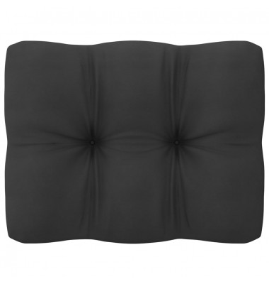  Sodo komplektas su pagalvėmis, 13 dalių, juodas, pušies masyvas - Lauko baldų komplektai - 6