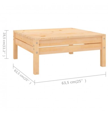  Sodo poilsio baldų komplektas, 5 dalių, pušies medienos masyvas - Lauko baldų komplektai - 8