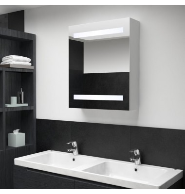  Veidrodinė vonios spintelė su LED apšvietimu, 50x13,5x60 cm - Vonios spintelės, veidrodžiai - 1