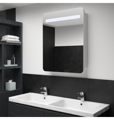  Veidrodinė vonios spintelė su LED apšvietimu, 60x11x80cm - Vonios spintelės, veidrodžiai - 1