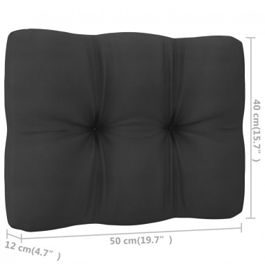  Sodo komplektas su pagalvėlėmis, 11 dalių, pušies masyvas - Lauko baldų komplektai - 11