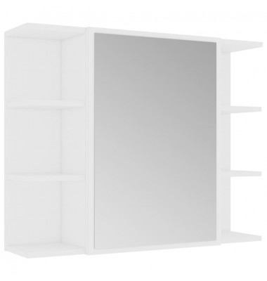 Vonios kambario baldų komplektas, 3 dalių, baltos spalvos, MDP - Vonios baldų komplektai - 5