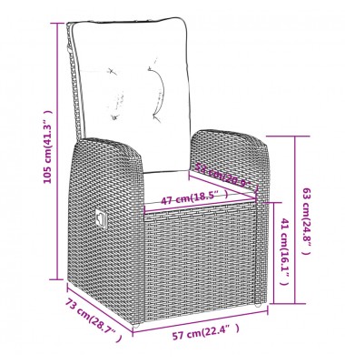  Sodo komplektas su pagalvėlėmis, 5 dalių, juodos spalvos - Lauko baldų komplektai - 10