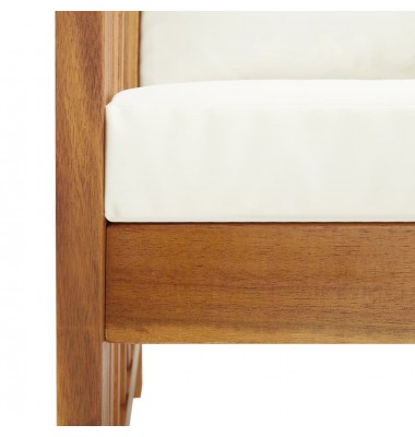 Sodo baldų komplektas su pagalvėmis, 2 dalių, akacijos masyvas - Lauko baldų komplektai - 6