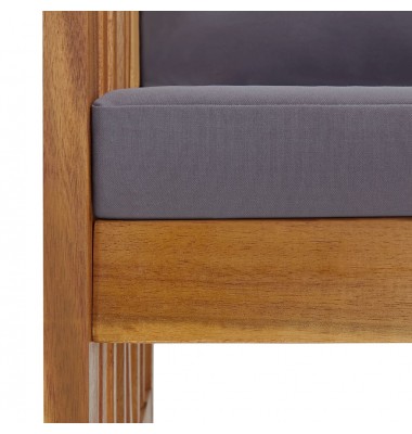  Sodo baldų komplektas su pagalvėmis, 2 dalių, akacijos masyvas - Lauko baldų komplektai - 7