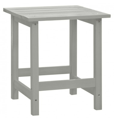 Sodo Adirondack kėdė su staliuku, pilka, eglės medienos masyvas - Lauko kėdės - 6