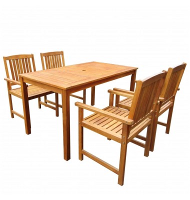  Lauko valg. baldų komplektas, 5d., akacijos medienos masyvas - Lauko baldų komplektai - 1