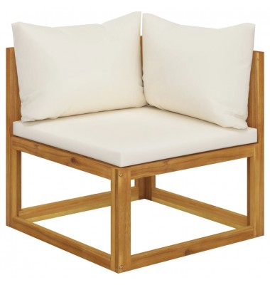  Sodo baldų komplektas su pagalvėmis, 5d., rudas, akacija - Lauko baldų komplektai - 3