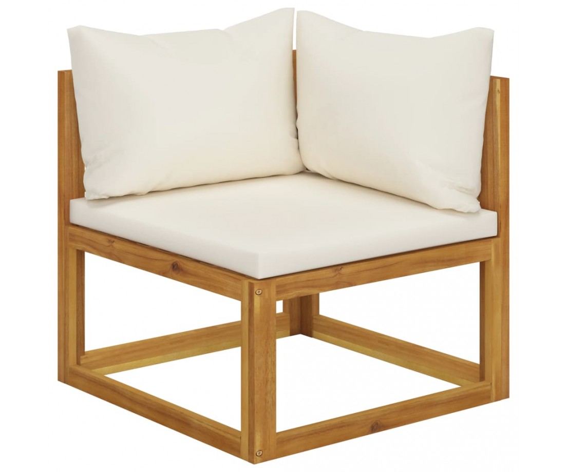  Sodo baldų komplektas su pagalvėmis, 5d., rudas, akacija - Lauko baldų komplektai - 3