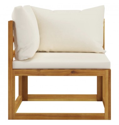  Sodo baldų komplektas su pagalvėmis, 5d., rudas, akacija - Lauko baldų komplektai - 4