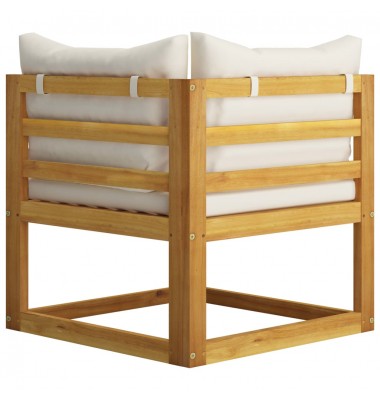  Sodo baldų komplektas su pagalvėmis, 5d., rudas, akacija - Lauko baldų komplektai - 5