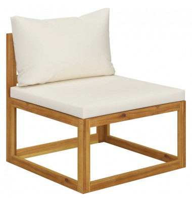  Sodo baldų komplektas su pagalvėmis, 5d., rudas, akacija - Lauko baldų komplektai - 6