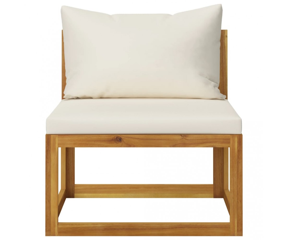  Sodo baldų komplektas su pagalvėmis, 5d., rudas, akacija - Lauko baldų komplektai - 7