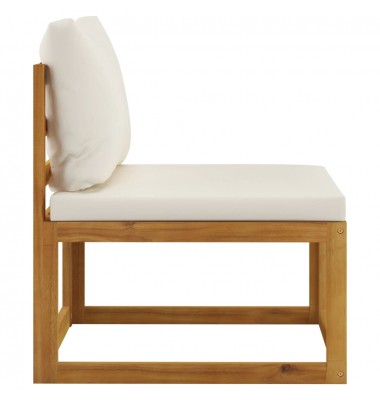  Sodo baldų komplektas su pagalvėmis, 5d., rudas, akacija - Lauko baldų komplektai - 8