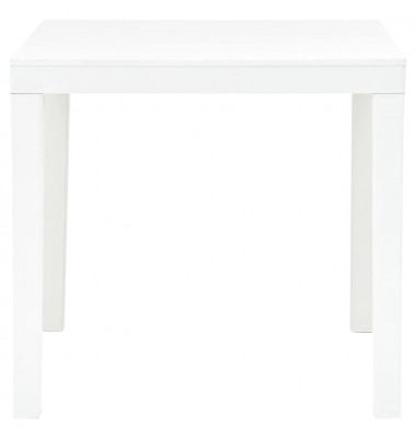  Sodo stalas su 2 suoliukais, baltos spalvos, plastikas - Lauko baldų komplektai - 6