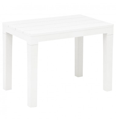  Sodo stalas su 2 suoliukais, baltos spalvos, plastikas - Lauko baldų komplektai - 7