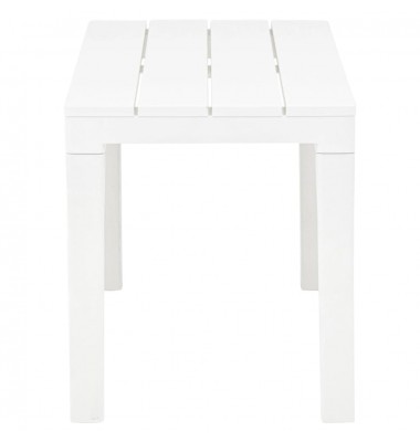  Sodo stalas su 2 suoliukais, baltos spalvos, plastikas - Lauko baldų komplektai - 9