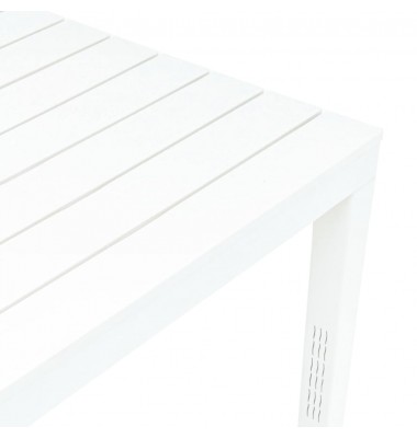  Sodo stalas su 2 suoliukais, baltos spalvos, plastikas - Lauko baldų komplektai - 10