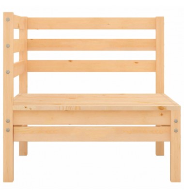 Kampinė sodo sofa, pušies medienos masyvas - Moduliniai lauko baldai - 3