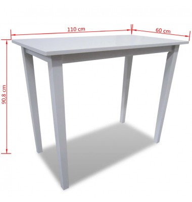  Medinis baro stalas, baltas  - Stalai - 4