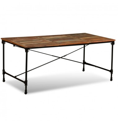  Valgomojo stalas, perdirbtos medienos masyvas, 180cm                - Stalai - 2