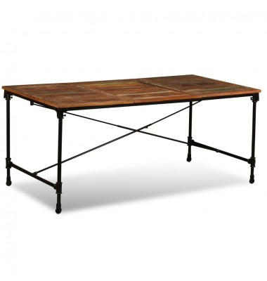  Valgomojo stalas, perdirbtos medienos masyvas, 180cm                - Stalai - 4