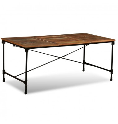  Valgomojo stalas, perdirbtos medienos masyvas, 180cm                - Stalai - 5