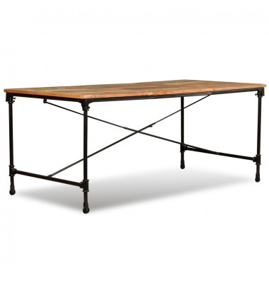  Valgomojo stalas, perdirbtos medienos masyvas, 180cm                - Stalai - 6