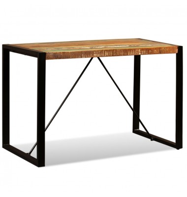  Valgomojo stalas, perdirbtos medienos masyvas, 120cm - Stalai - 4