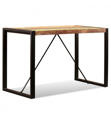  Valgomojo stalas, perdirbtos medienos masyvas, 120cm - Stalai - 6