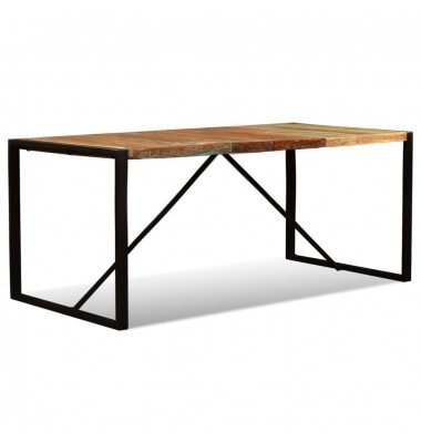 Valgomojo stalas, perdirbtos medienos masyvas, 180cm - Stalai - 7