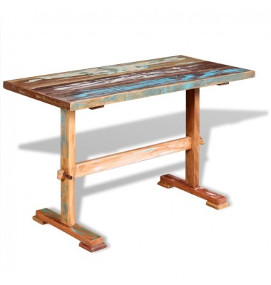  Valgomojo stalas, perdirbtos medienos masyvas, 120x58x78 cm - Stalai - 1