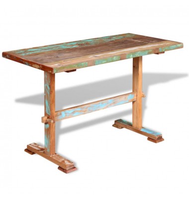  Valgomojo stalas, perdirbtos medienos masyvas, 120x58x78 cm - Stalai - 2