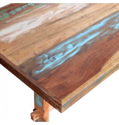  Valgomojo stalas, perdirbtos medienos masyvas, 120x58x78 cm - Stalai - 7