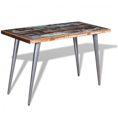  Valgomojo stalas, perdirbtos medienos masyvas, 120x60x76 cm - Stalai - 3