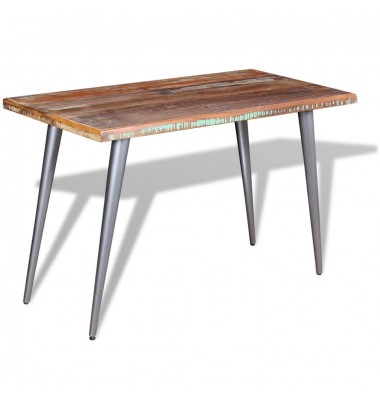  Valgomojo stalas, perdirbtos medienos masyvas, 120x60x76 cm - Stalai - 5