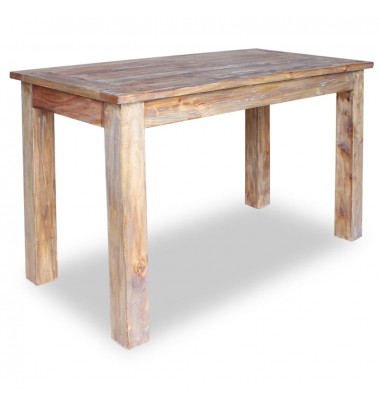  Valgomojo stalas, masyvi perdirbta mediena, 120x60x77cm