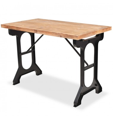  Valgomojo stalas, eglės medienos stalviršis, 122x65x82 cm  - Stalai - 1