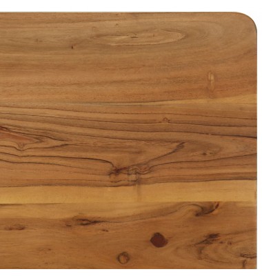  Valgomojo stalas, akacijos med. masyvas ir plienas, 75x75x76cm - Stalai - 8