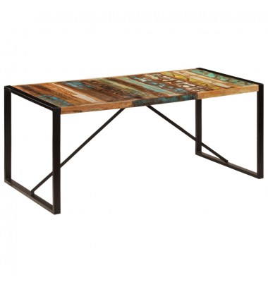  Valgomojo stalas, 180x90x75cm, perdirbtos medienos masyvas - Stalai - 1