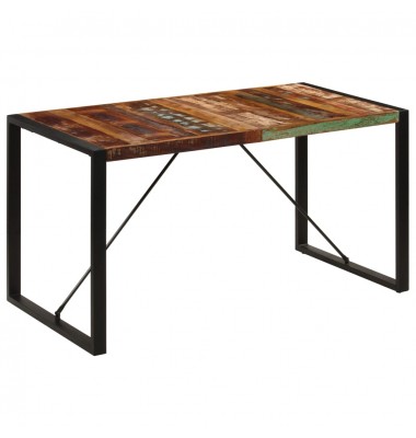  Valgomojo stalas, 140x70x75cm, perdirbtos medienos masyvas - Stalai - 1