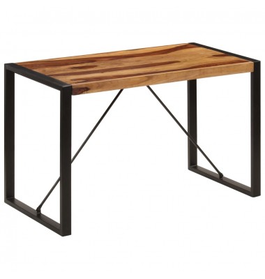  Valgomojo stalas, 120x60x76 cm, rausv. dalb. medienos masyvas - Stalai - 1