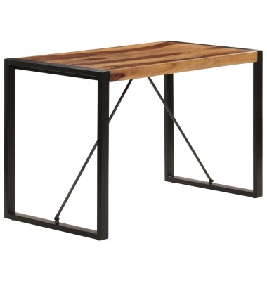  Valgomojo stalas, 120x60x76 cm, rausv. dalb. medienos masyvas - Stalai - 3